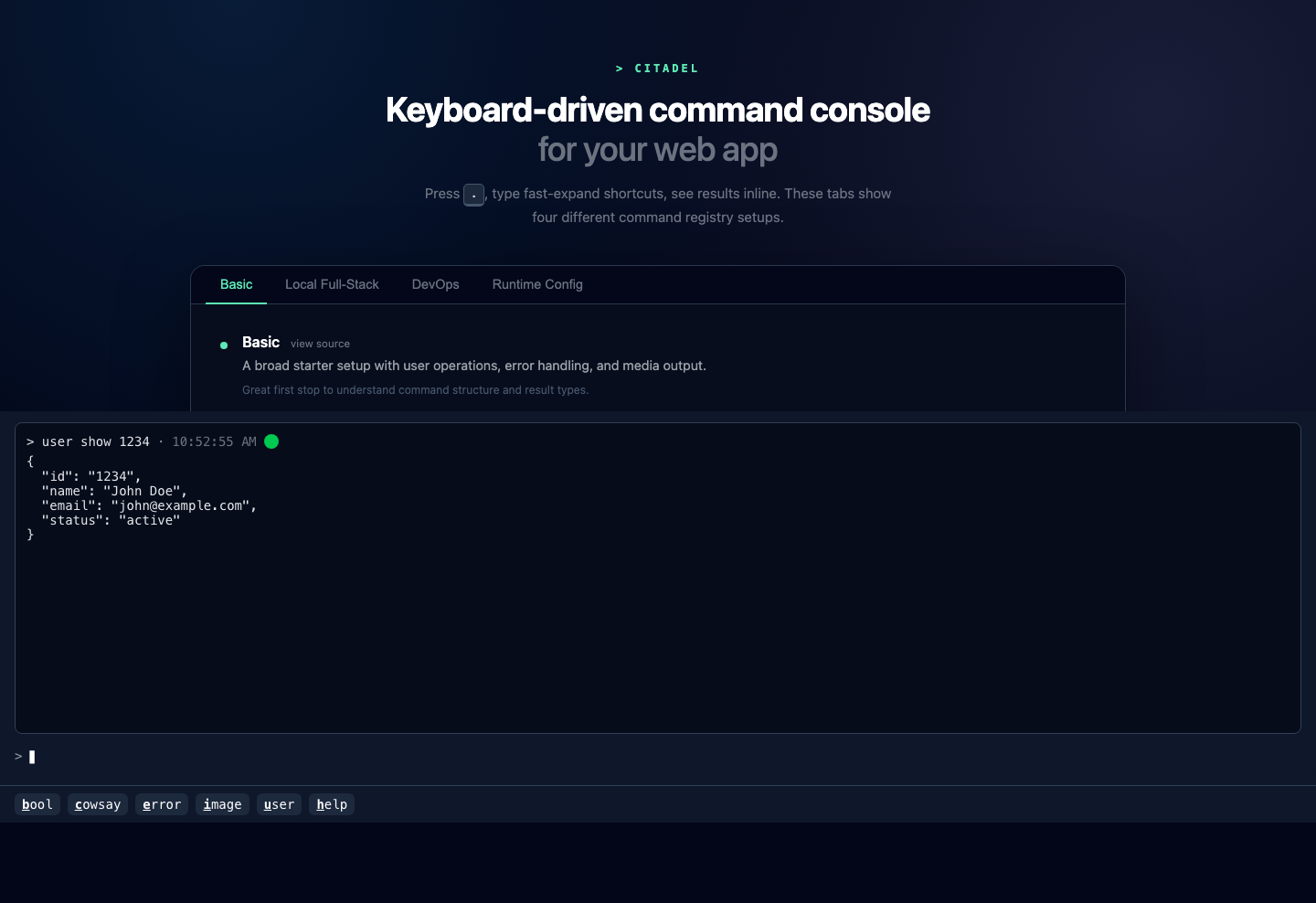 Panel mode screenshot